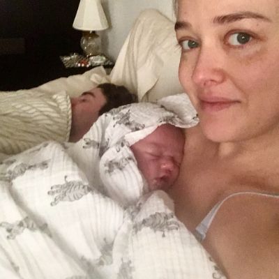 Photo of Jess Weixler along with her newly born daughter, Beatrice Danger Brocklebank.